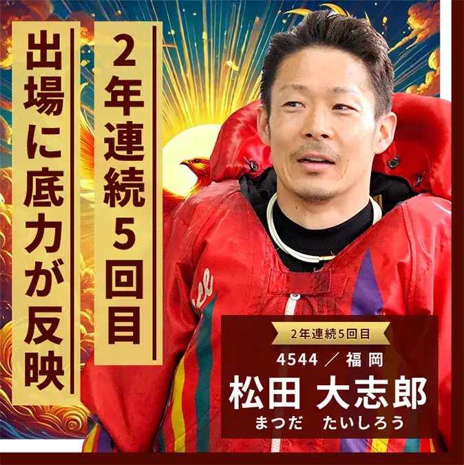 4544 福岡支部 松田 大志郎 2年連続5回目出場に底力が反映