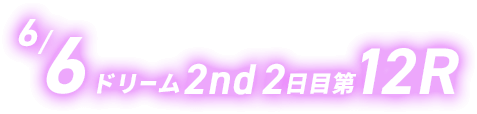 6/6 ドリーム2nd 2日目第12R