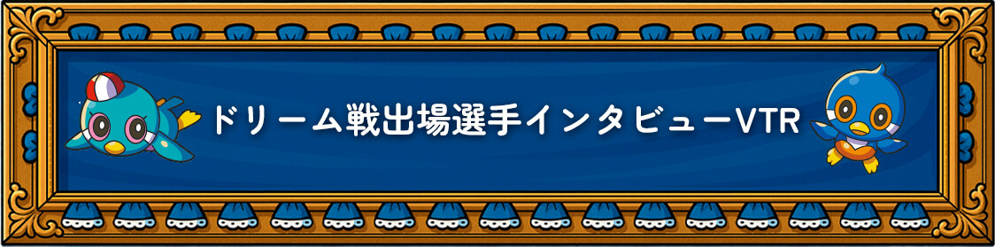 ドリーム戦出場選手インタビューVTR