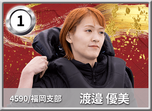 1号艇 4590 福岡支部 渡邉 優美