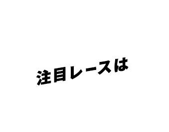 注目レースは