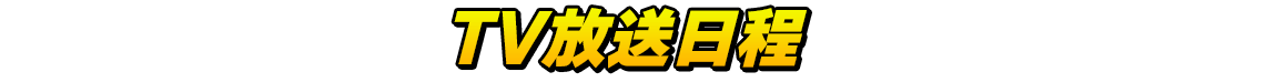 TV放送日程