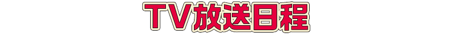 TV放送日程