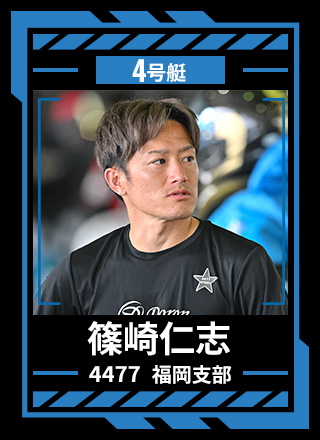 4号艇 篠崎 仁志 4477 福岡支部