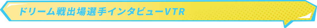 ドリーム出場選手インタビューVTR