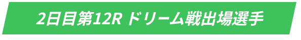 2日目第12R ドリーム戦出場選手